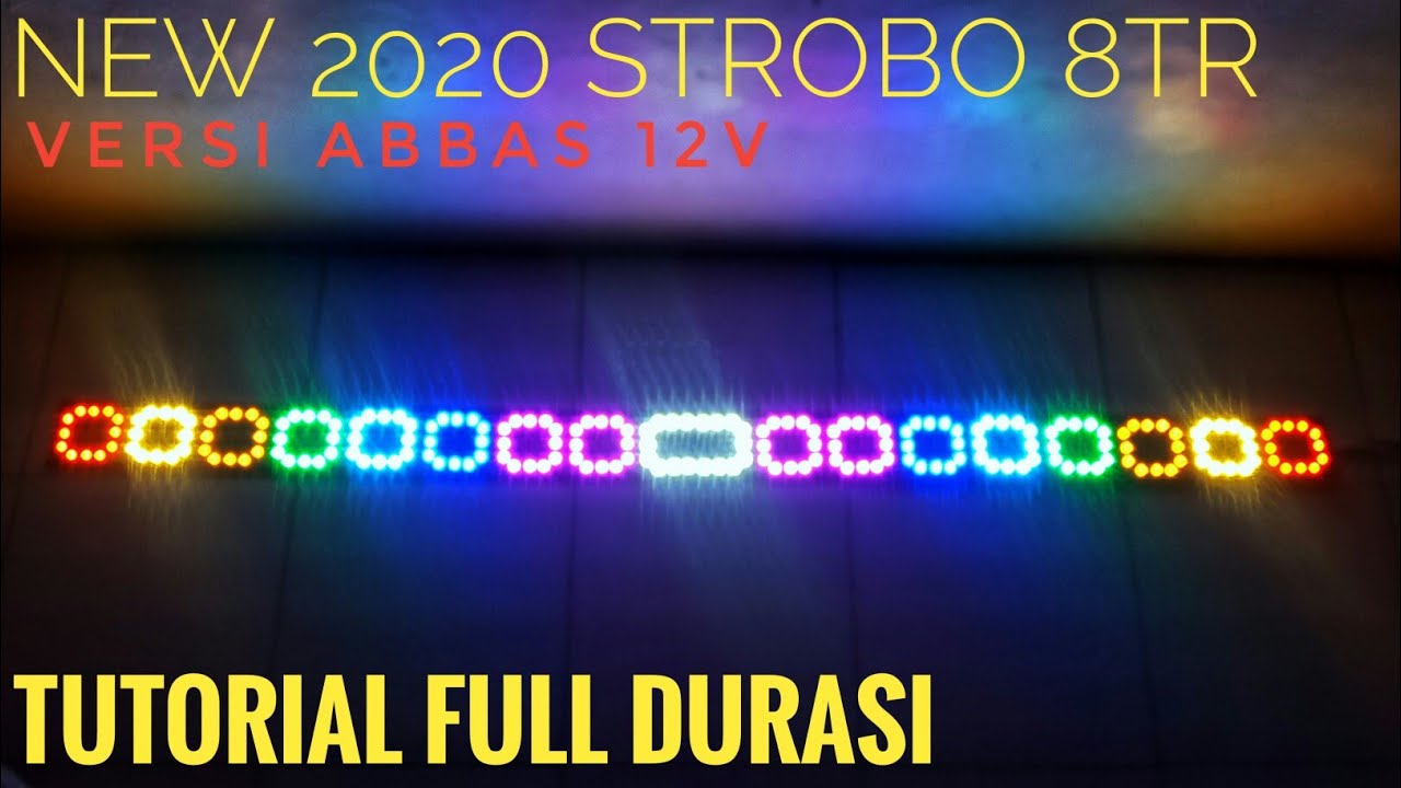 Membuat strobo kotak 8 channel 1 baris 140cm untuk canter , elf , dll || strobo bentuk tanpa arduino
