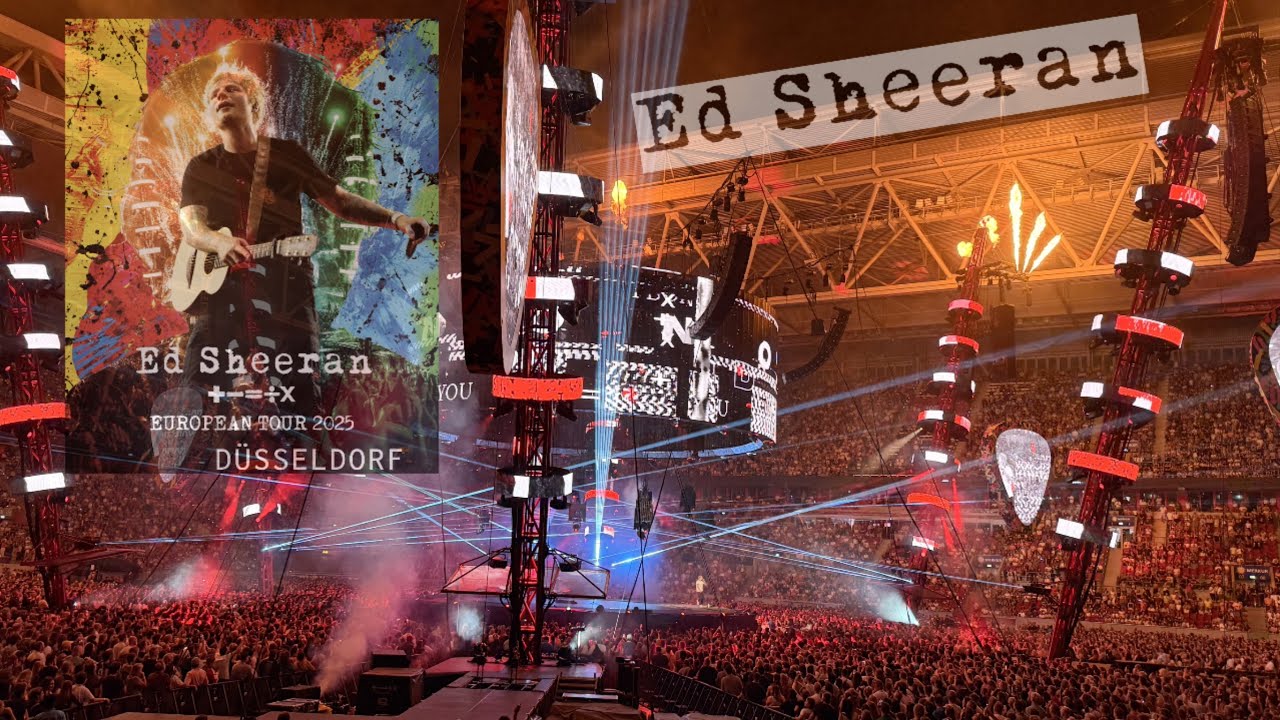 Ed Sheeran - Live in Düsseldorf 4k - Mathematics Tour 2025 ➕➖🟰➗✖️🫶