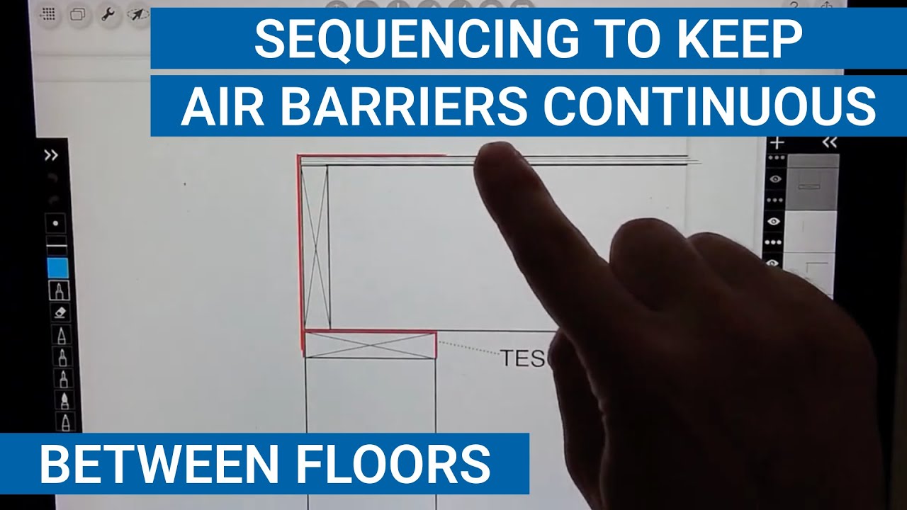Interior Air Barrier Floor Transition Sequencing