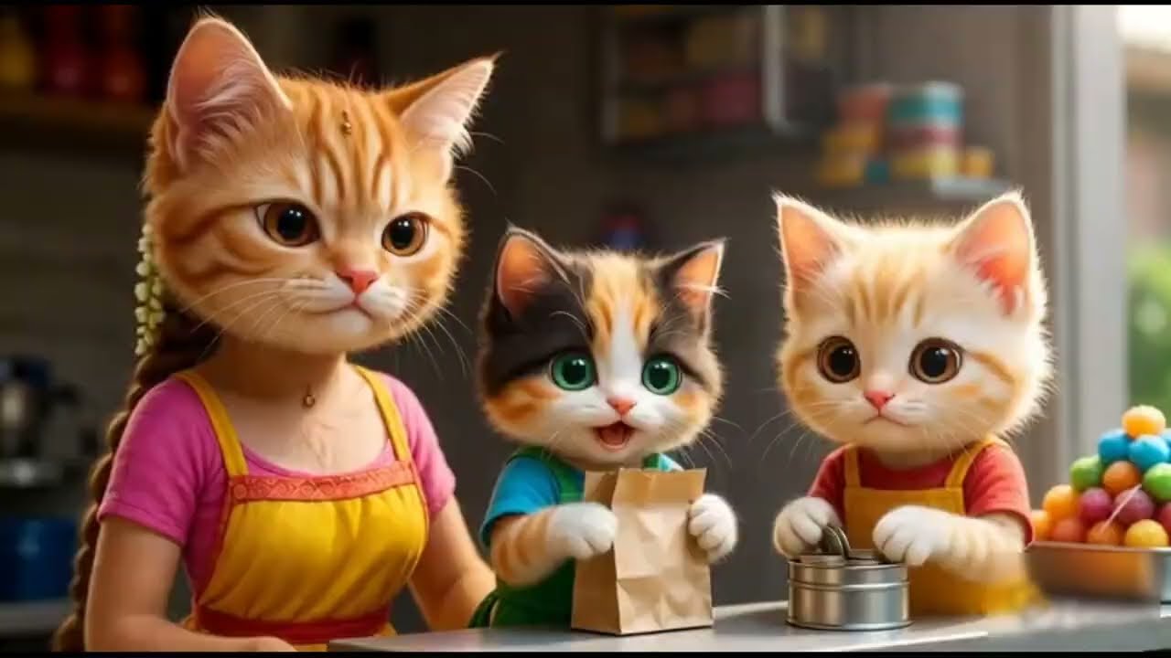 Mama Meow's Sweet Little Shop 😻#catvideo #animation #cat