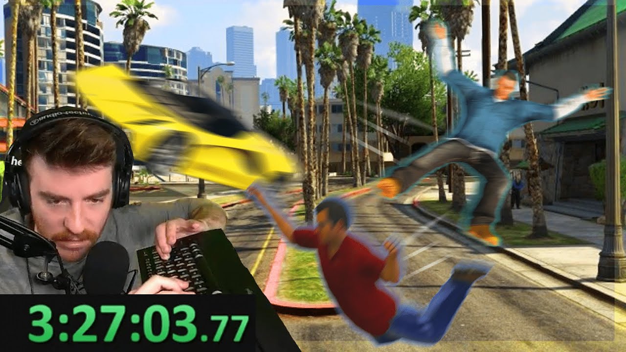 Can Doug Speedrun GTA V While LAUNCHING Himself?