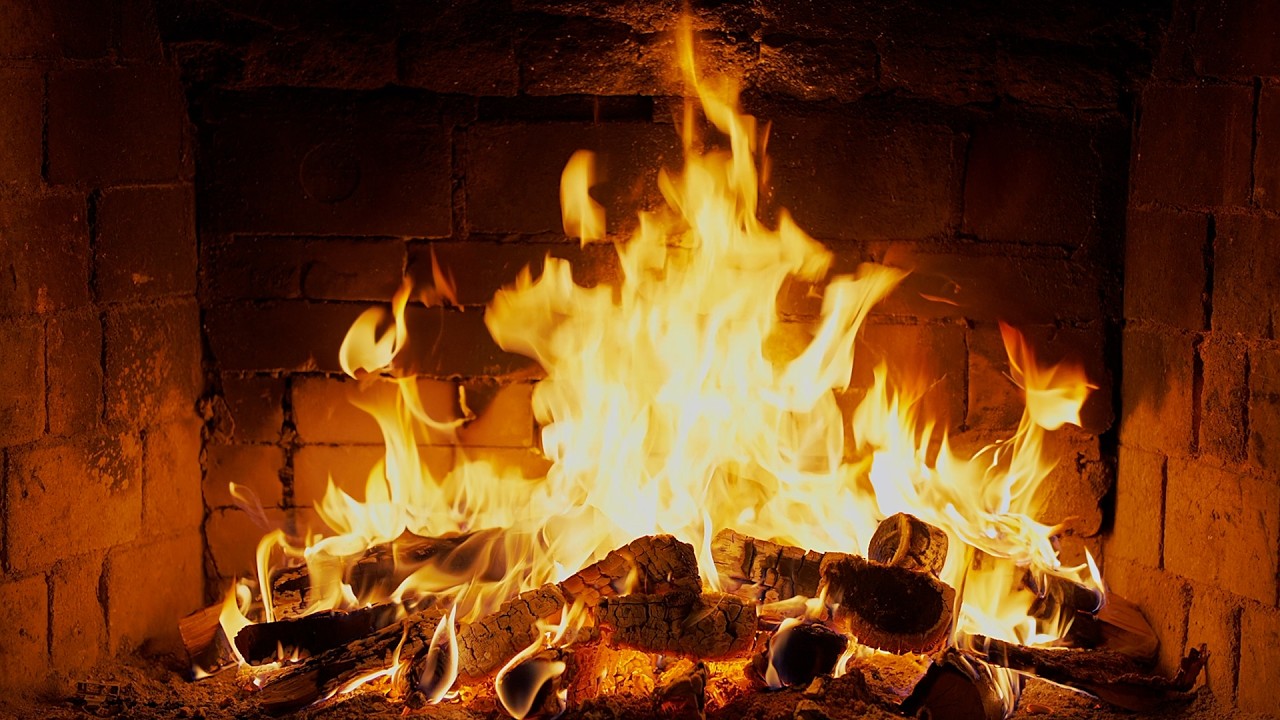 🔥 Cozy Fireplace 4K. Fireplace with Crackling Fire Sounds. Fireplace 4K UHD