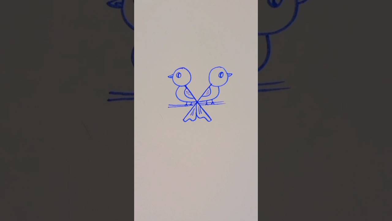 #drawbird #birdslover #drawinghacks #shorts #foryou @Housekeeping.hacks334