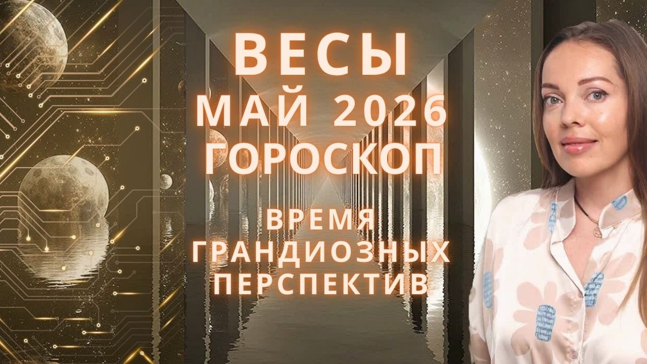 Весы - гороскоп на май 2026 года. Время грандиозных перспектив