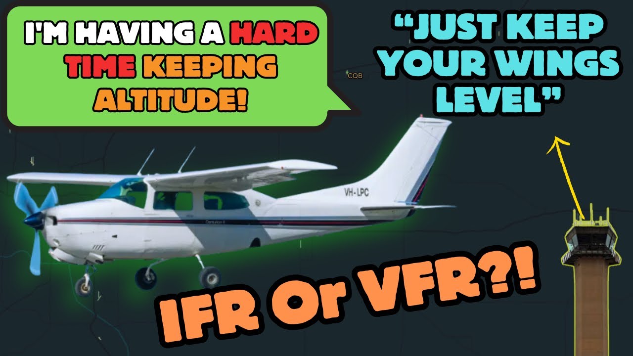 “‘I Can’t See Anything!’ Frustrated VFR Pilot Lost & Low on Fuel in IMC! #atc