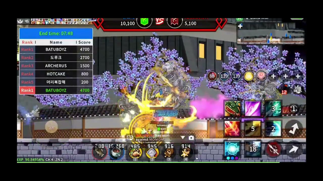 Yuzuha vs Narakath (Top 5 guild war) 21 Feb 2026