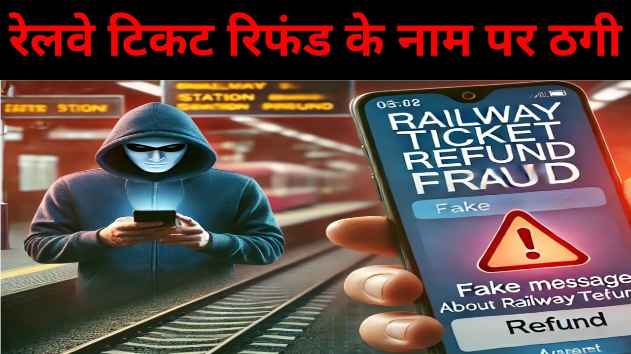 रेलवे टिकट रिफंड के नाम पर ठगी। Railway Ticket Refund fraud।#refund #scam