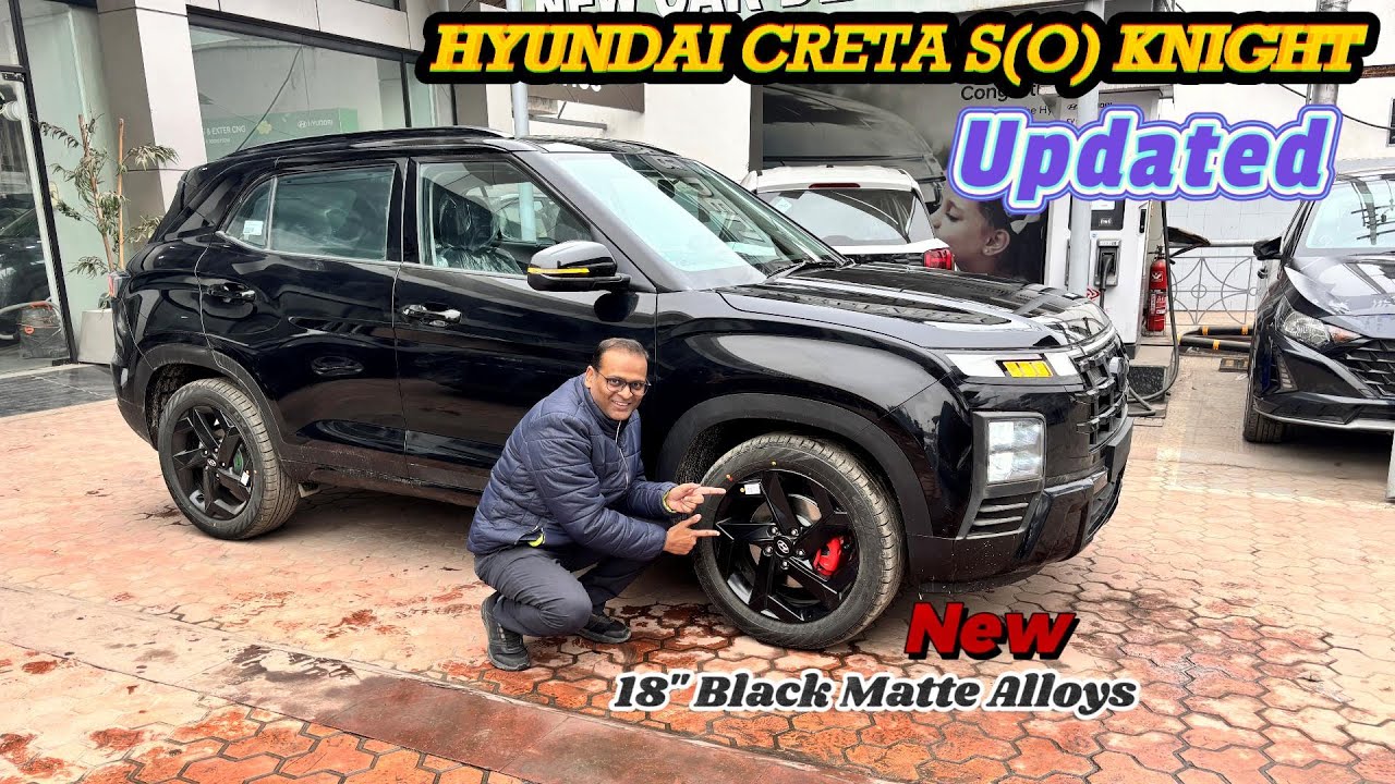 New Alloys Ke Saath Latest Hyundai Creta S(O) Knight Edition ! More Bolder More Sporty Look