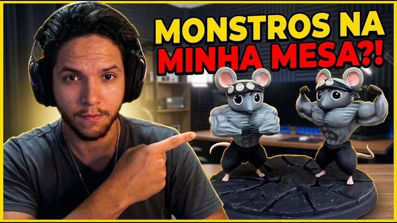 Transformei os Ratos de Demon Slayer em Peças 3D Colecionáveis!!!