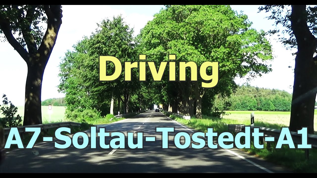 Driving in Germany A7 - Soltau - Tostedt - A1,  4K.