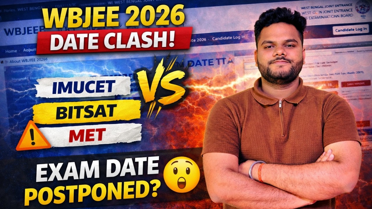 WBJEE 2026 Exam Date Clash 🔥 | Will WBJEE 2026 Be Postponed? 😱 Latest Update #wbjee2026
