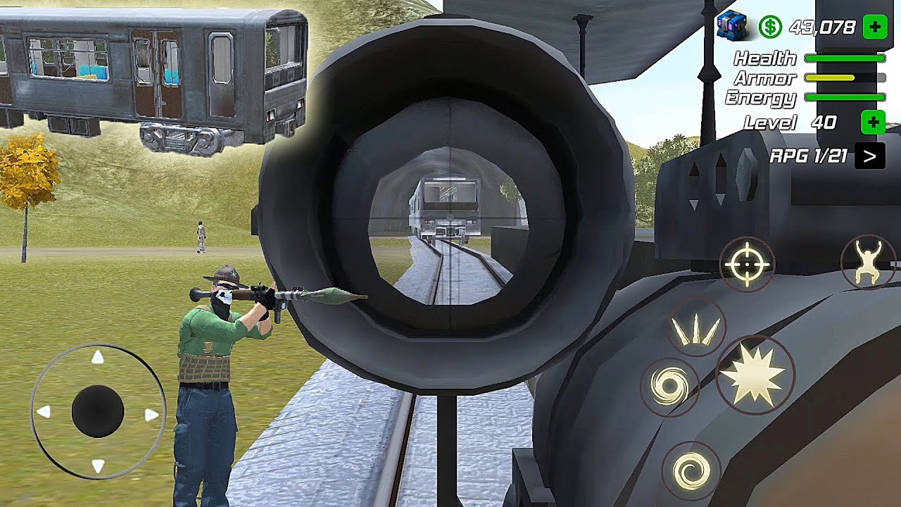 Grand Action Simulator - New York Car Gang #114 Train vs RPG