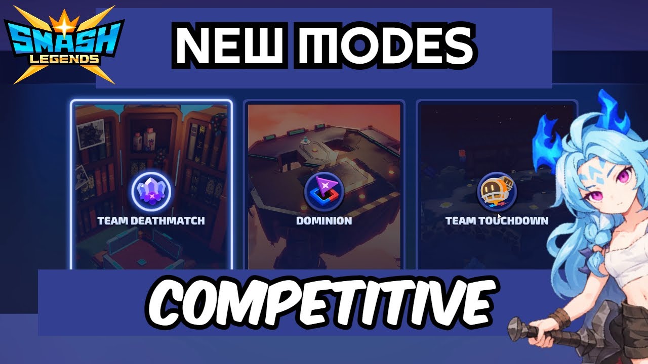 How i reached GOLD 3 in the NEW COMPETITIVE MODES ! [Smash Legends]