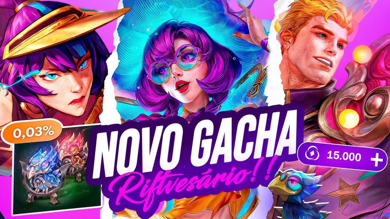 GASTANDO 15.000 WILD CORES NO GACHA RIFTVES&Aacute;RIO! &Eacute; O MELHOR AT&Eacute; AGORA ? | LoL Wild Rift