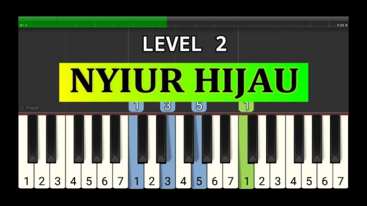 piano tutorial nyiur hijau - lagu wajib nasional