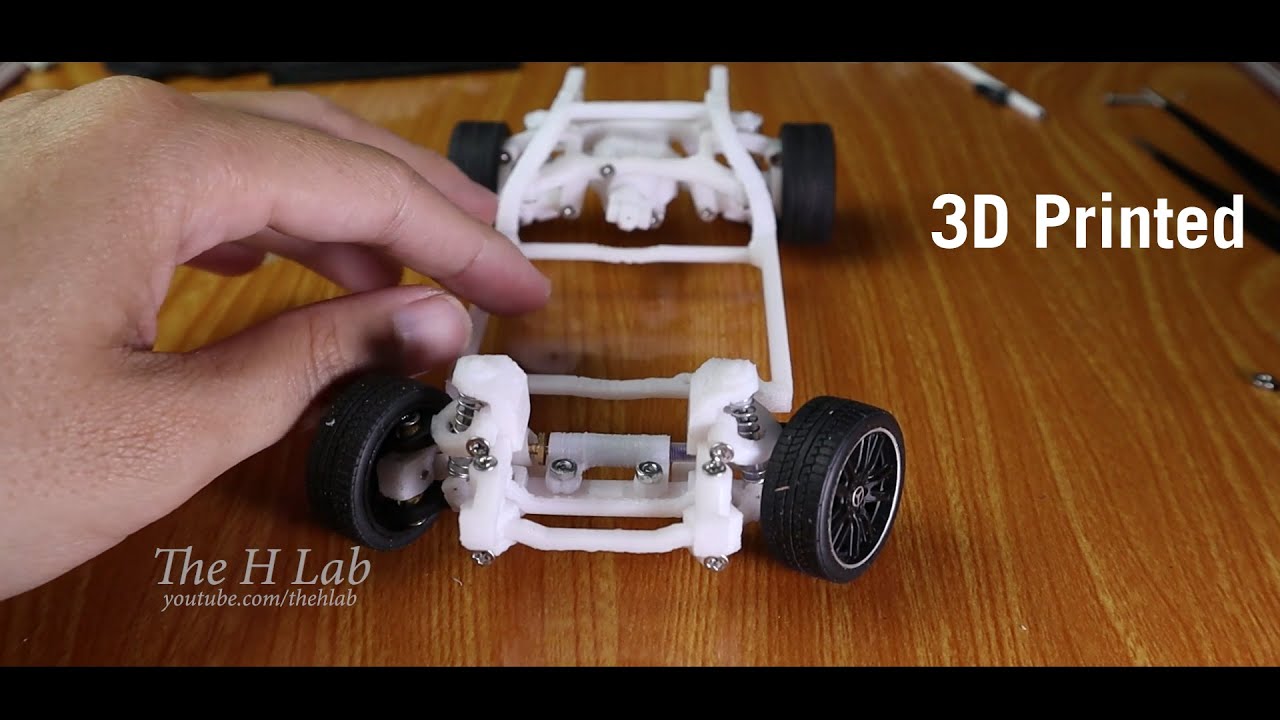 3D Printed - Mercedes rear suspension for Mercedes AMG GTR 1/24