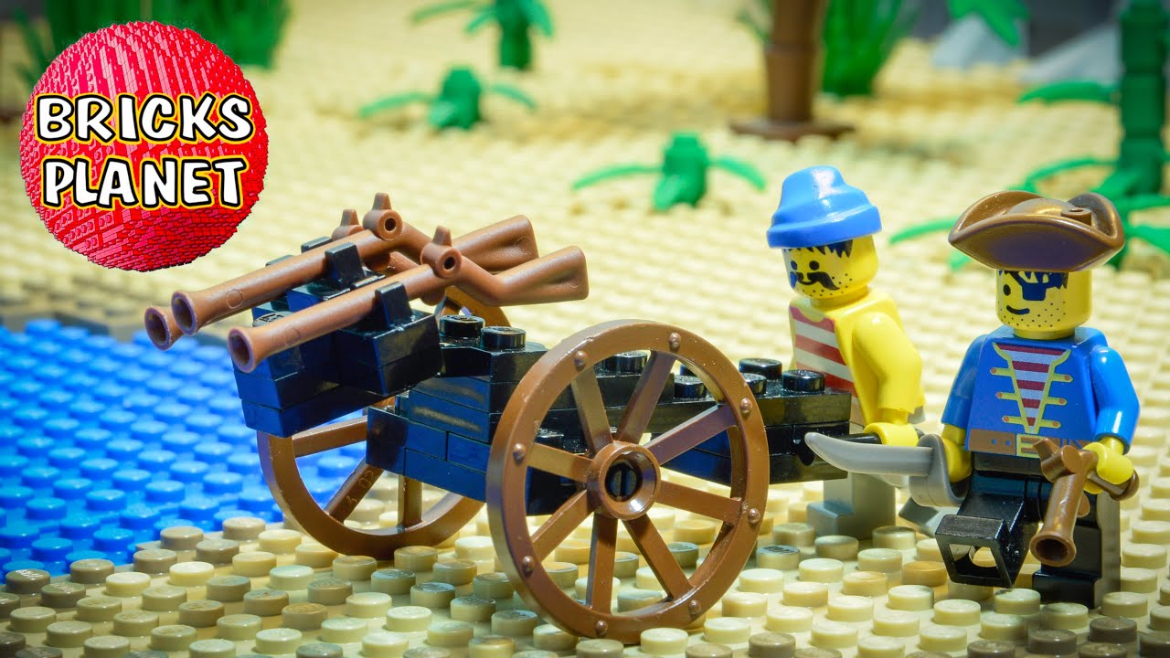 LEGO Pirates 1970 Pirate Gun Cart | Stop Motion Review