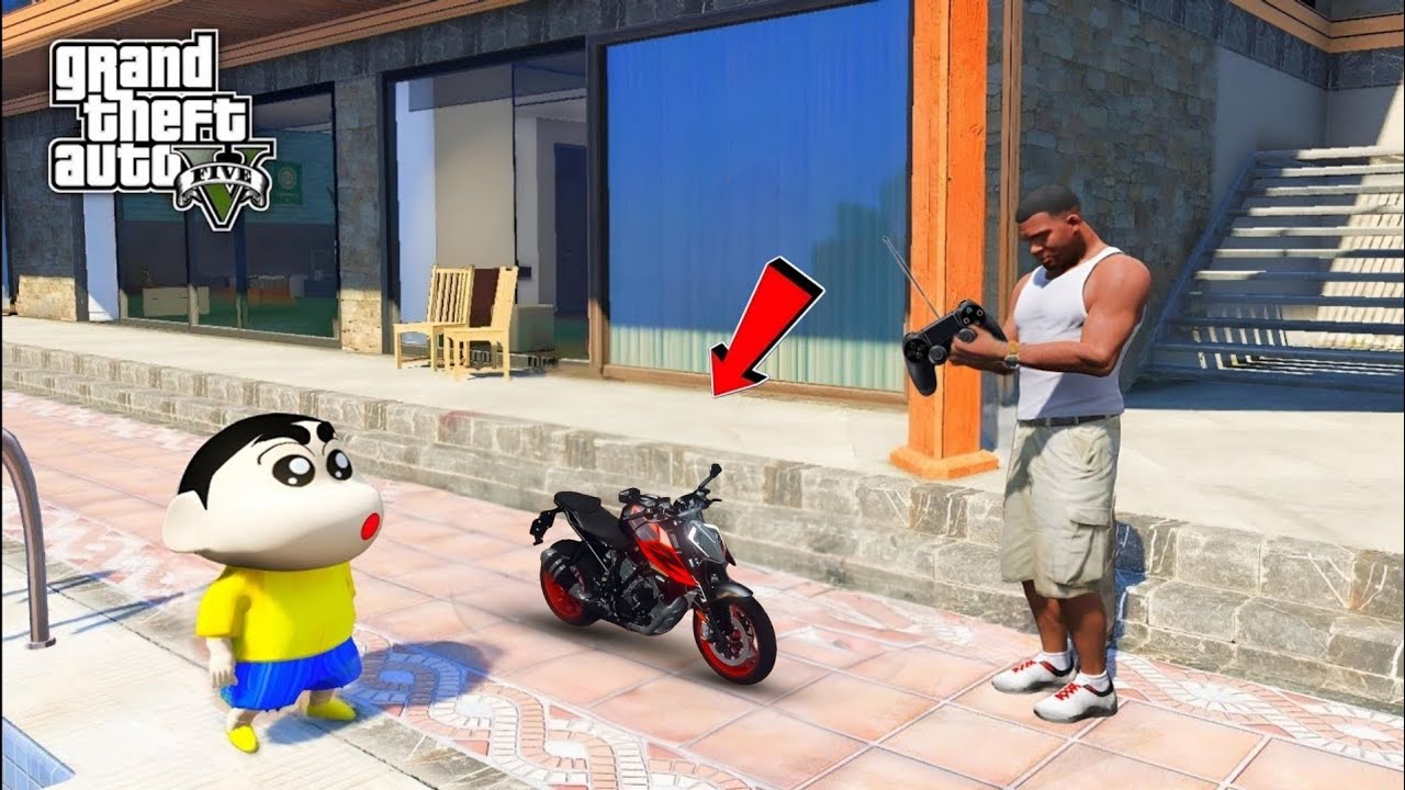 Franklin & shinchan Buy Mini RC DUKE Bike in GTA 5!! | Lovely Gaming