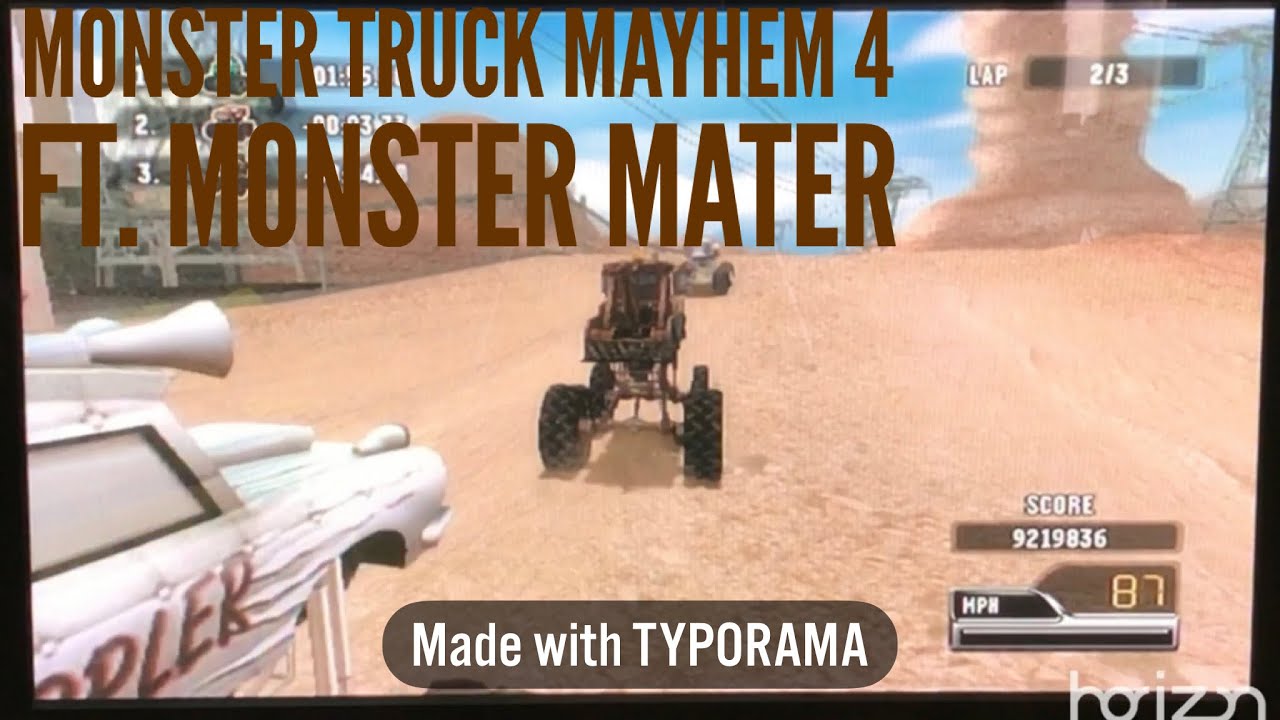 Disney Pixar Cars: Race-O-Rama Monster Truck Mayhem 4 ft. Monster Mater | By Game-L From Zav S TV