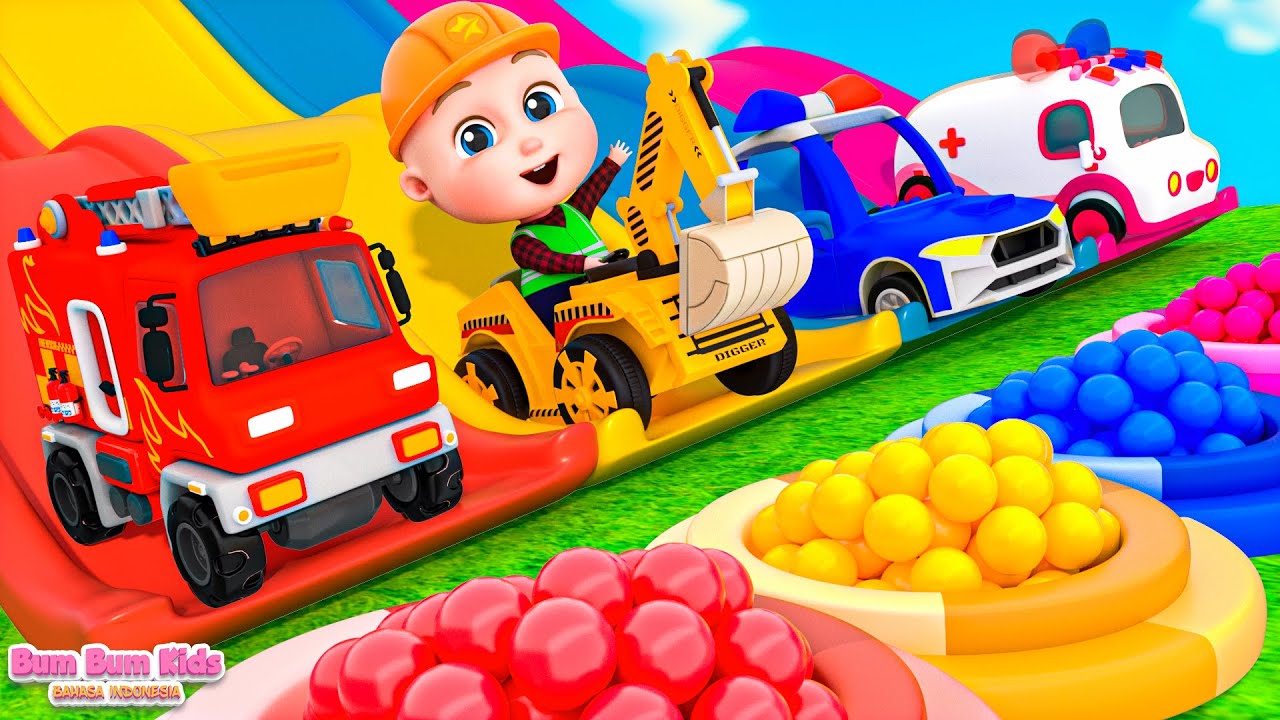 Roda Di Bus - Belajar Warna dengan Mobil Kecil | Lagu Anak-anak - Bum Bum Kids Bahasa Indonesia