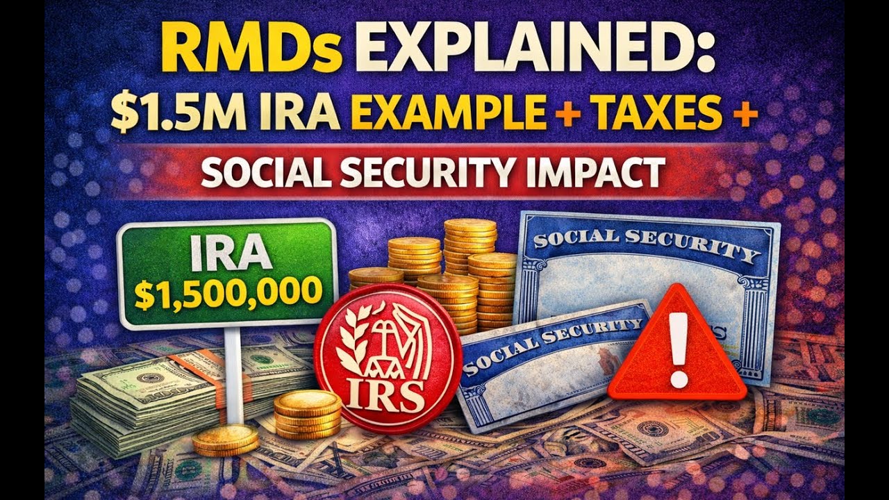 RMDs Explained: $1.5M IRA Example + Taxes + Social Security Impact
