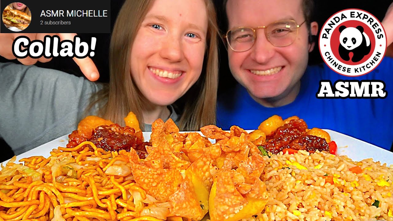 ASMR PANDA EXPRESS MUKBANG (With @ASMRMICHELLE) EATING SOUNDS
