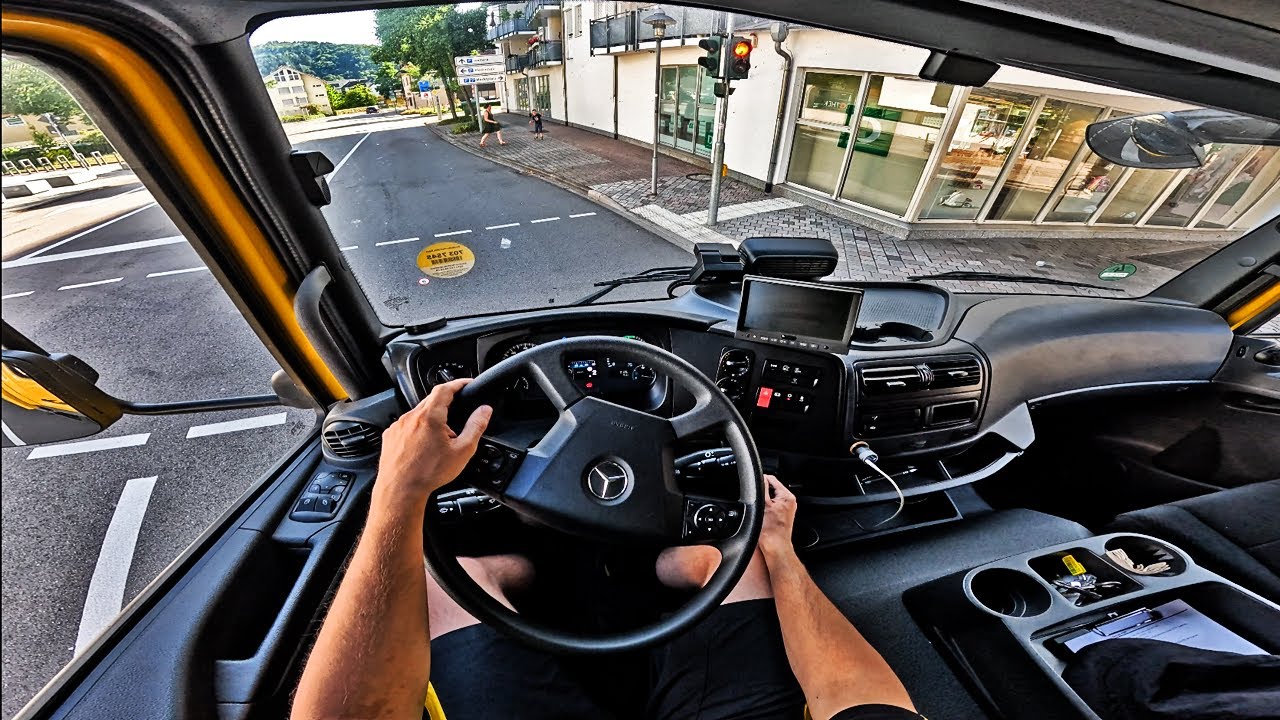 Mercedes Atego im Einsatz  LKW Fahrt durch Stadt & Autobahn in Deutschland  Fahrerblick 4K