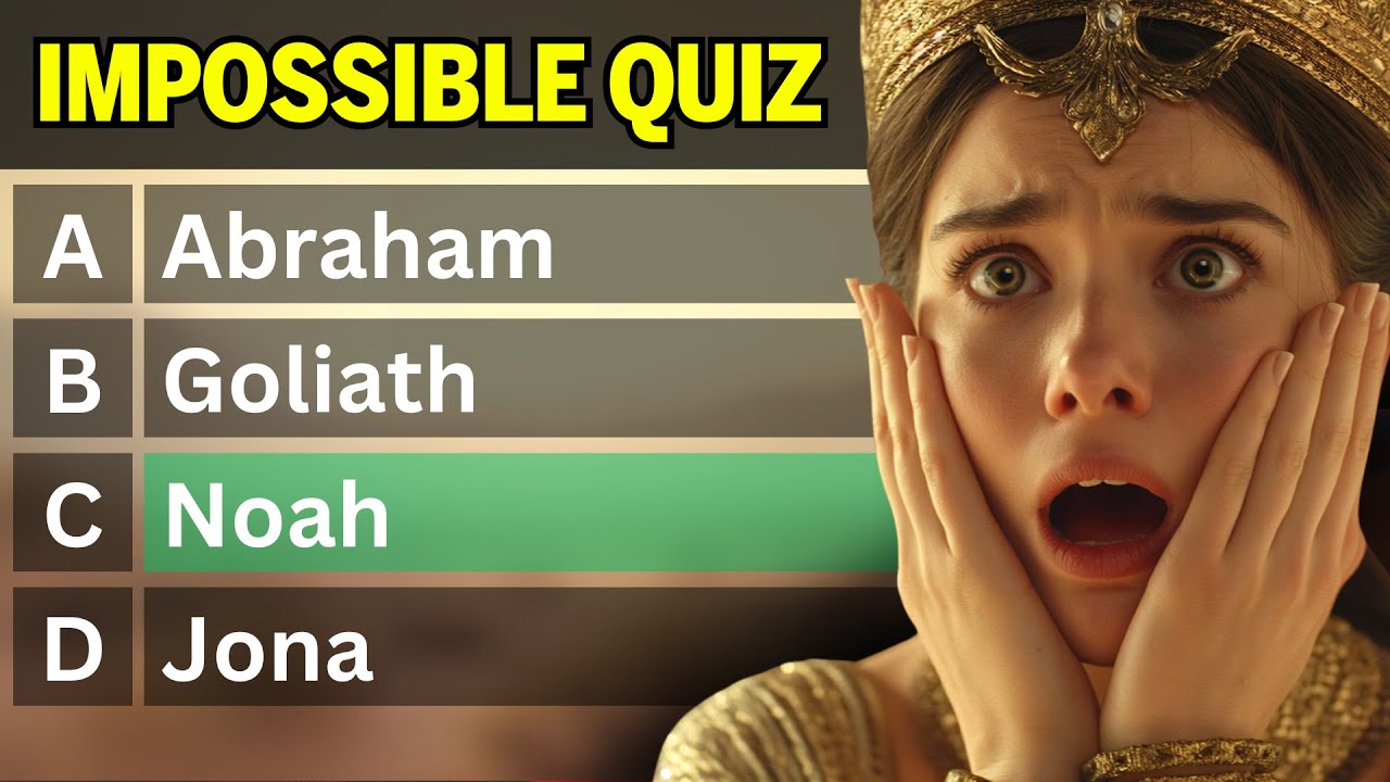 HARDEST BIBLE QUIZ OF ALL TIME - 20 Bible Questions to test your Bible knowledge - Bible Quiz