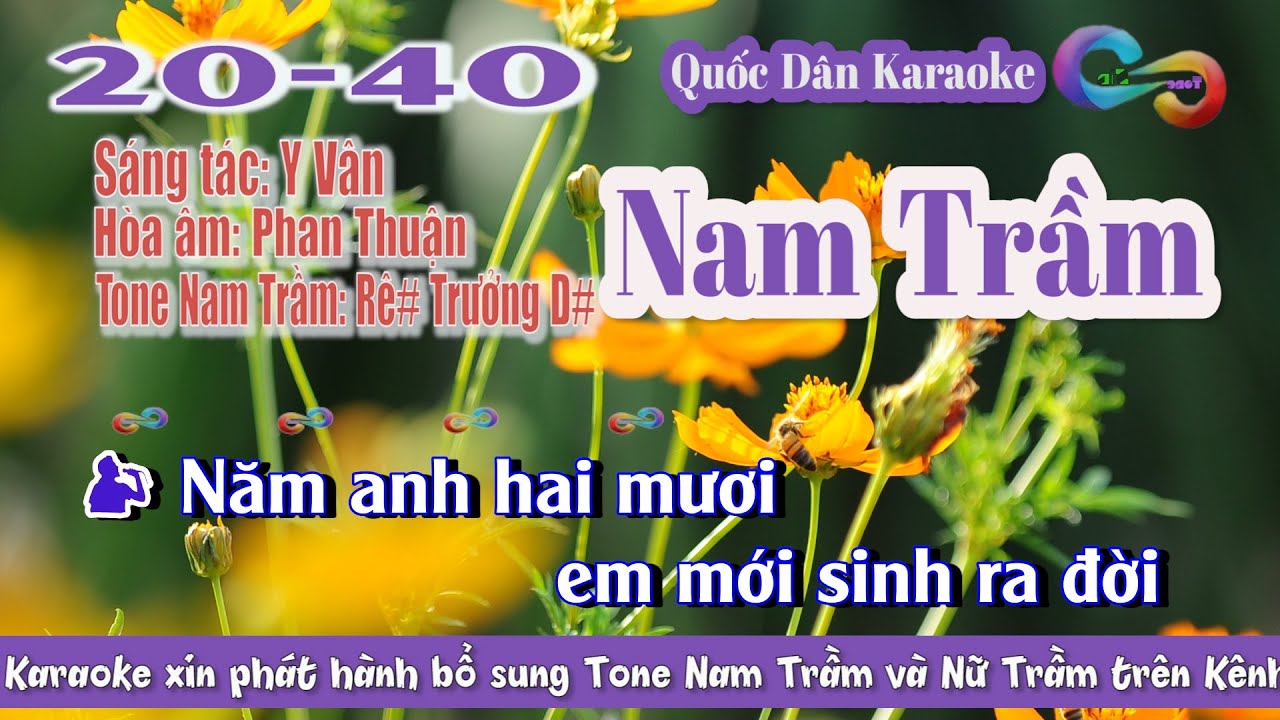 Karaoke 20-40 |Tone Nam Trầm| Twist | (D#,Tp:145) | Quốc Dân Karaoke