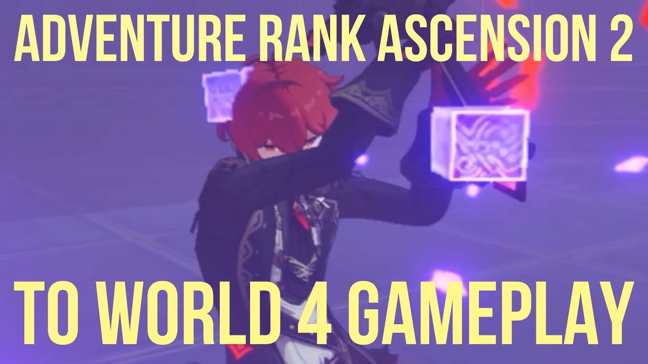 [AR 35] ADVENTURE RANK ASCENSION 2 to WORLD 4 Gameplay (No Commentary) | Genshin Impact