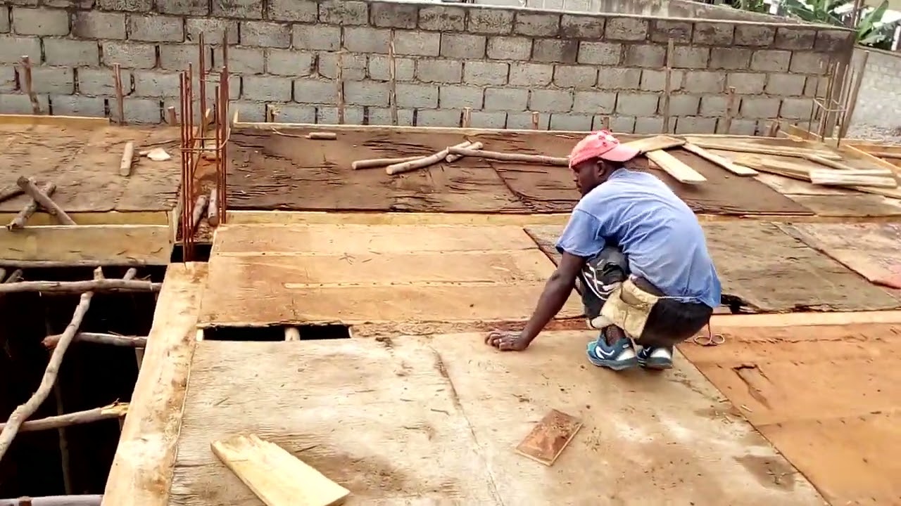 Slab formwork preparation.