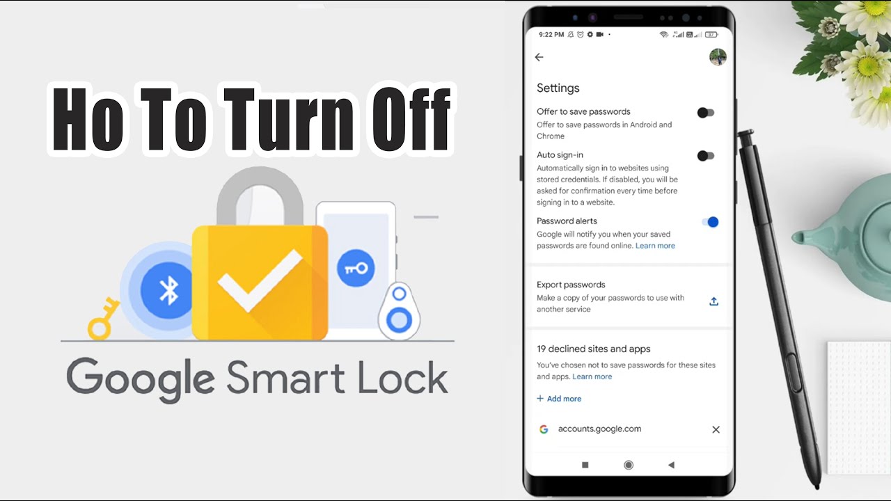 How To Turn Off Google Smart Lock On Android 2022