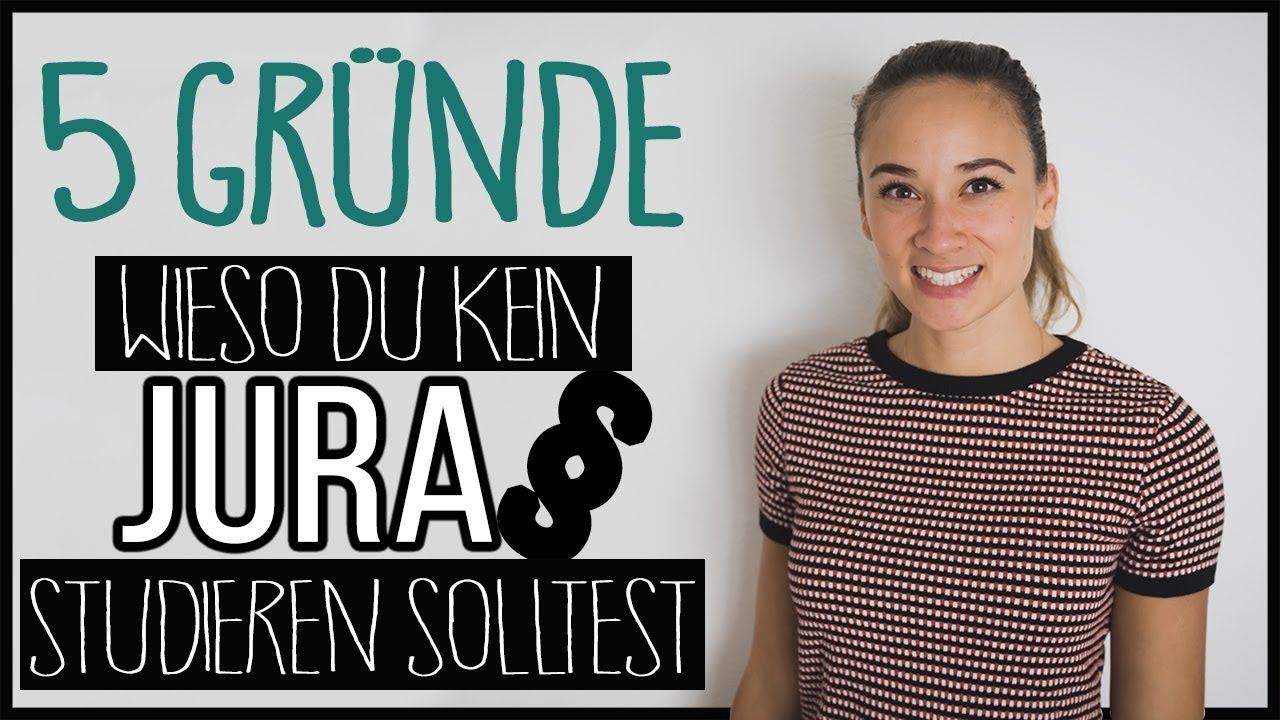 5 DINGE wieso DU kein JURIST werden solltest!