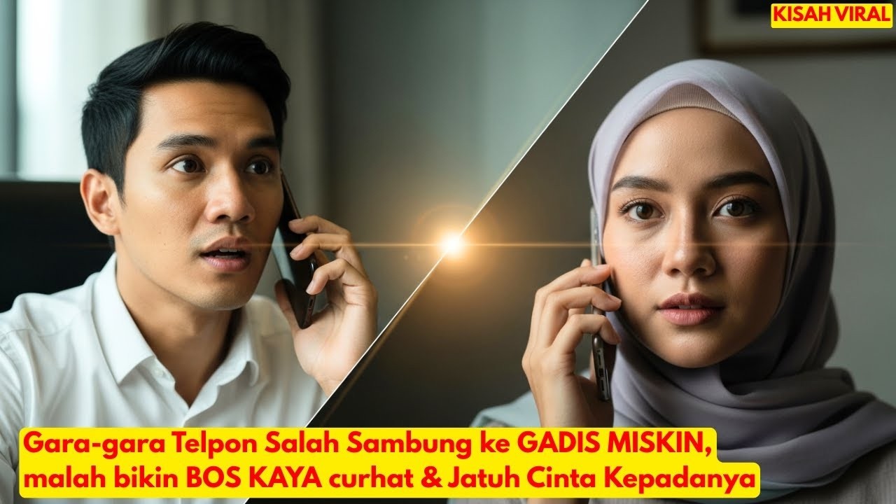 Gara-gara Telpon Salah Sambung ke GADIS MISKIN, malah bikin BOS KAYA curhat & Jatuh Cinta Kepadanya.
