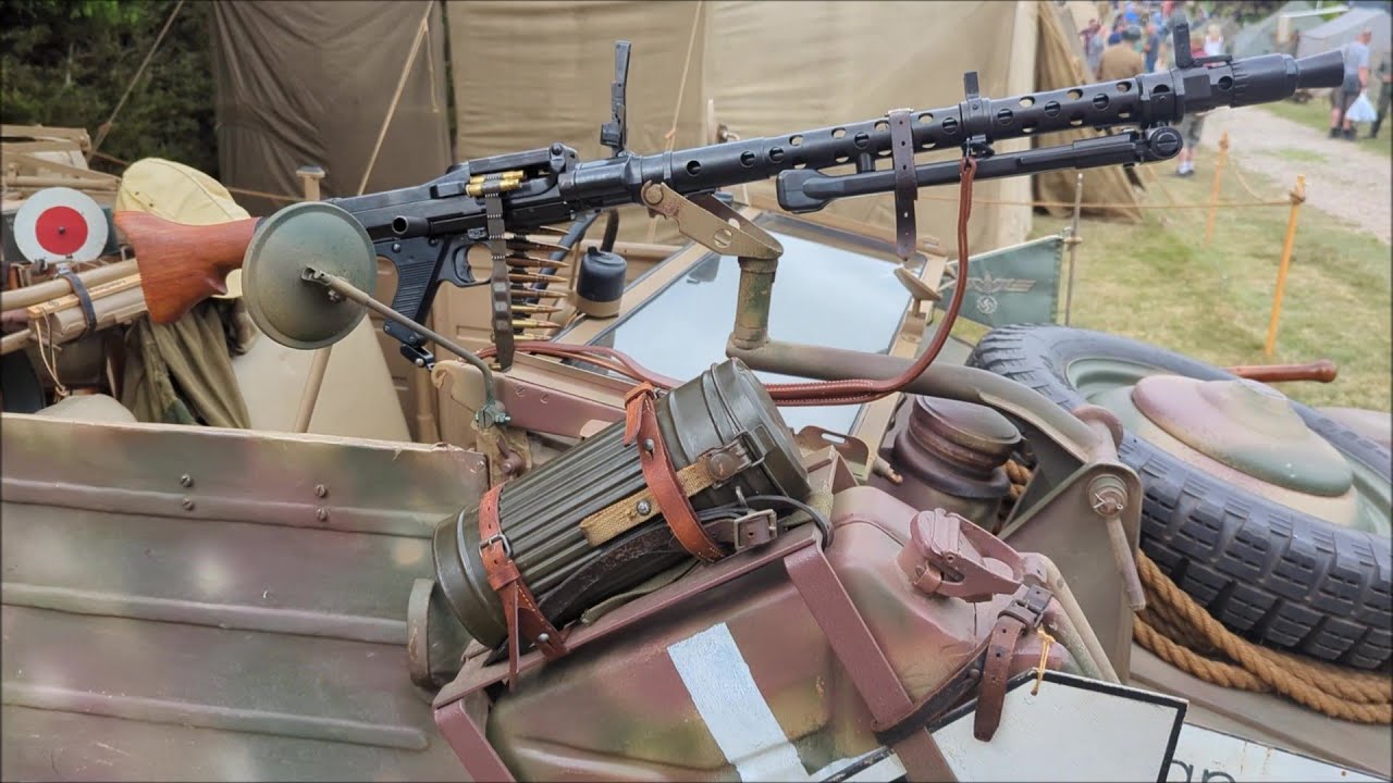 Kubelwagen (Volkswagen Type 82 Kübelwagen), close up at the Echoes of History Show 2024.