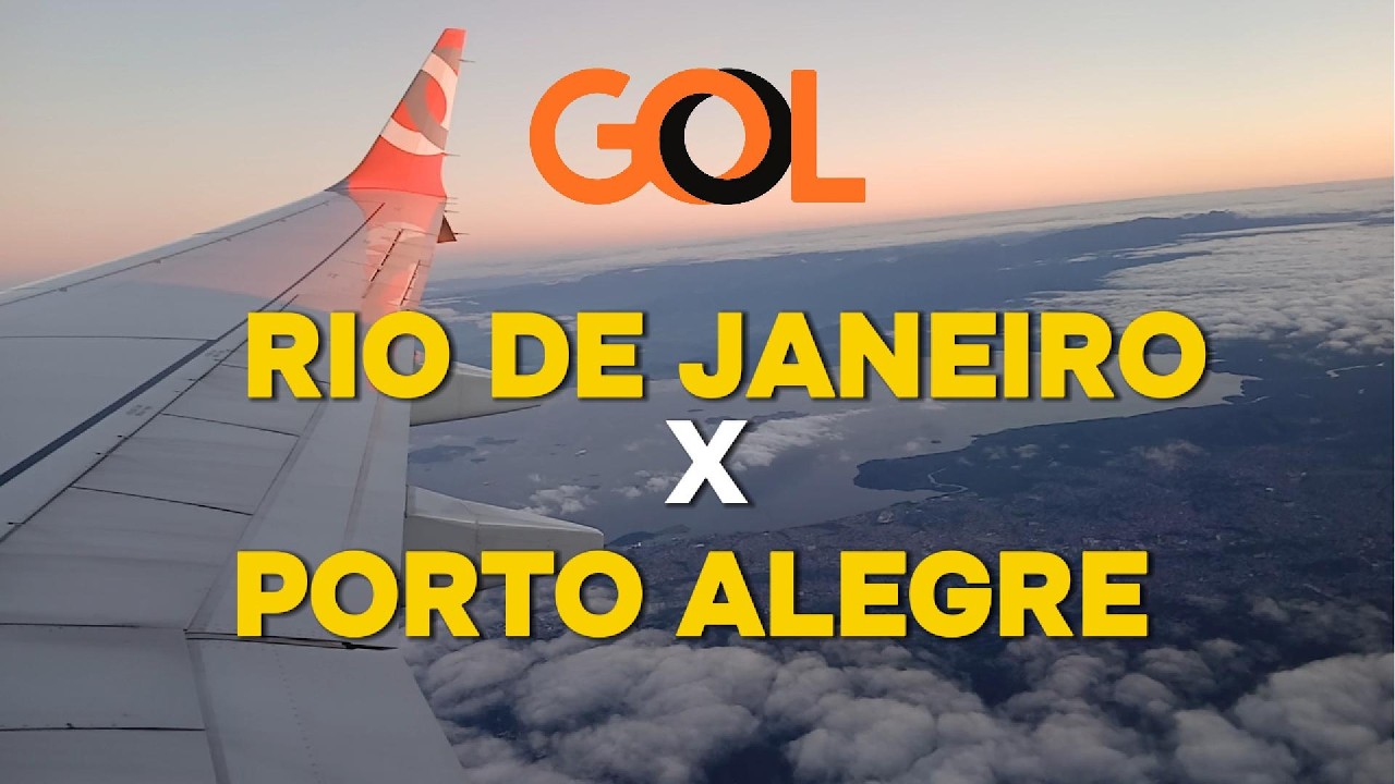 VOANDO COM A GOL: Rio de Janeiro (GIG) x Porto Alegre (POA) - Voo completo!