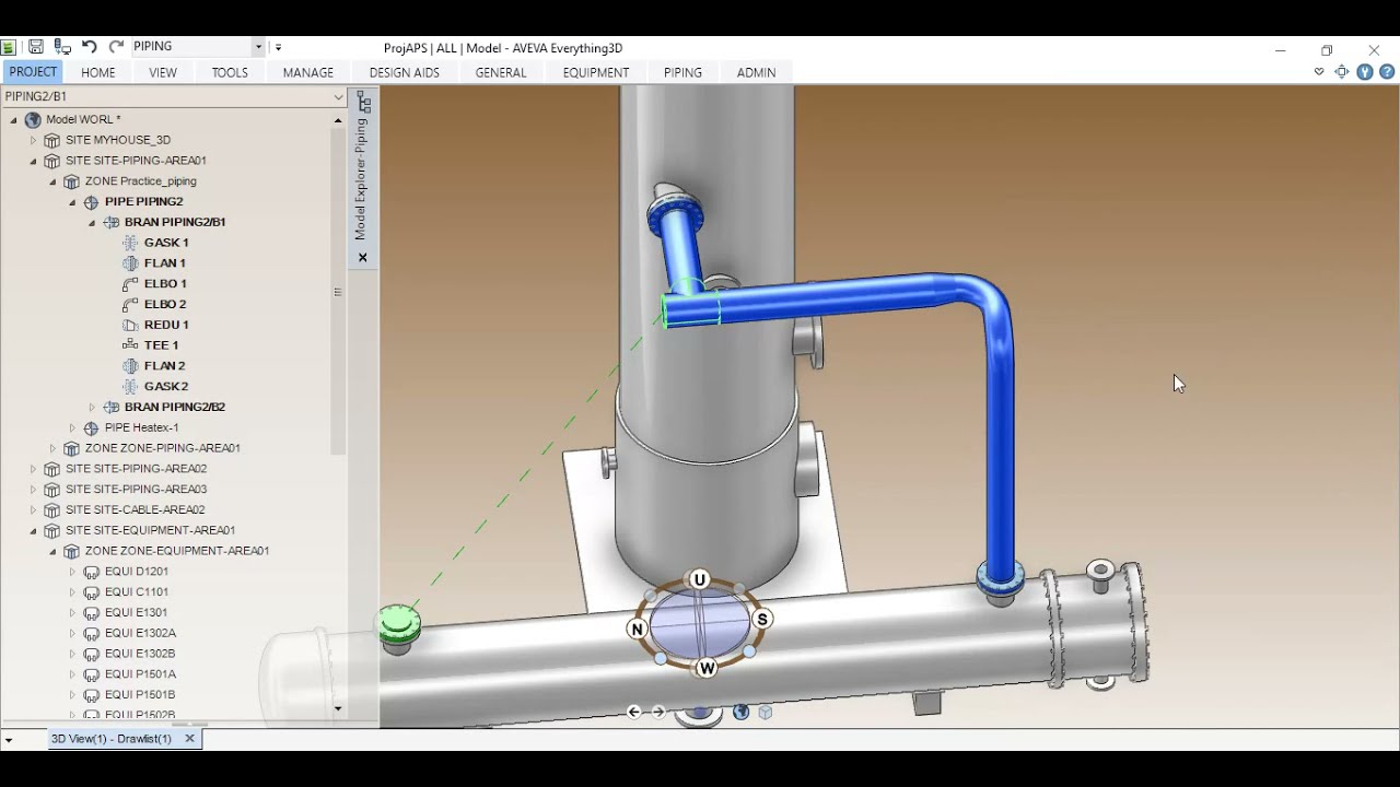 E3D PIPING TUTORIAL: 200-B-5