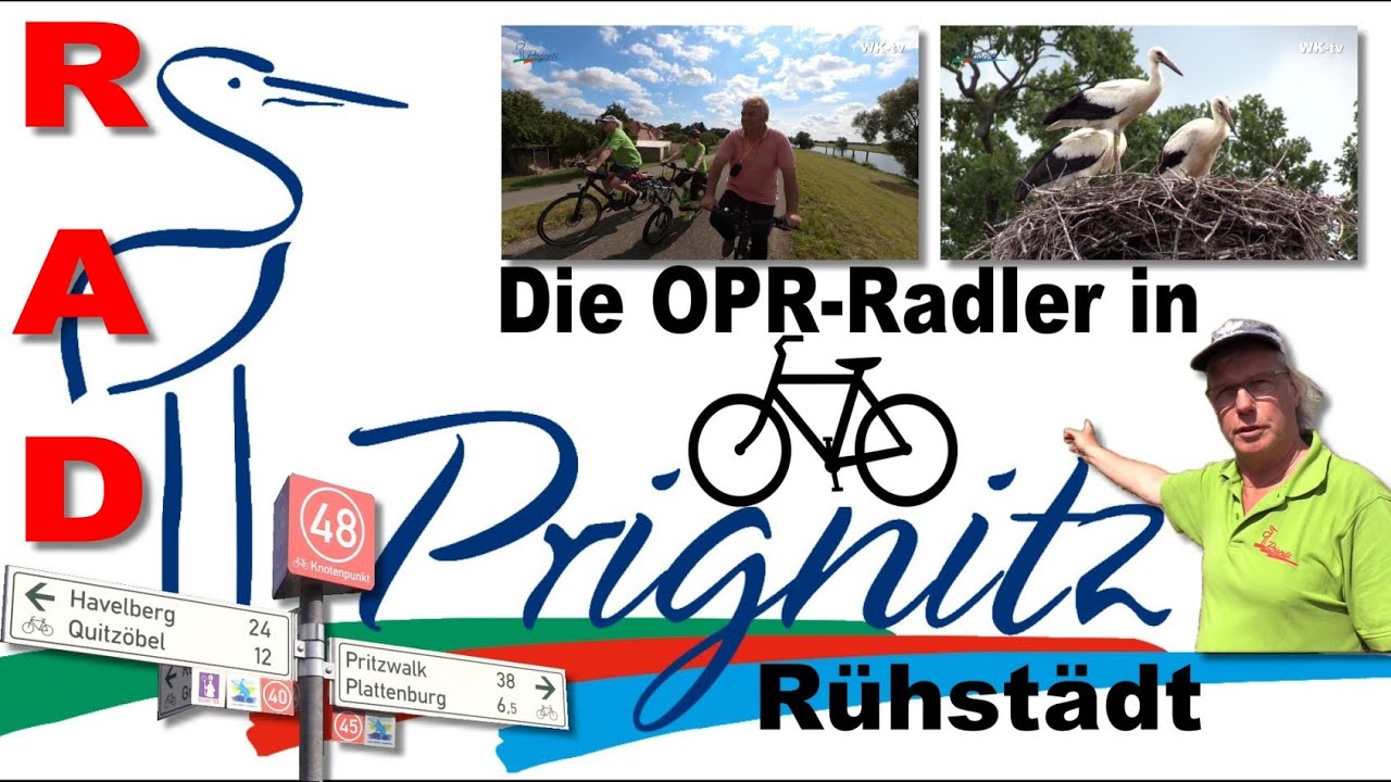 Storchendorf R&uuml;hst&auml;dt - Radfahren im Land Brandenburg - Die OPR-Radler in der Prignitz RAD 7/2021