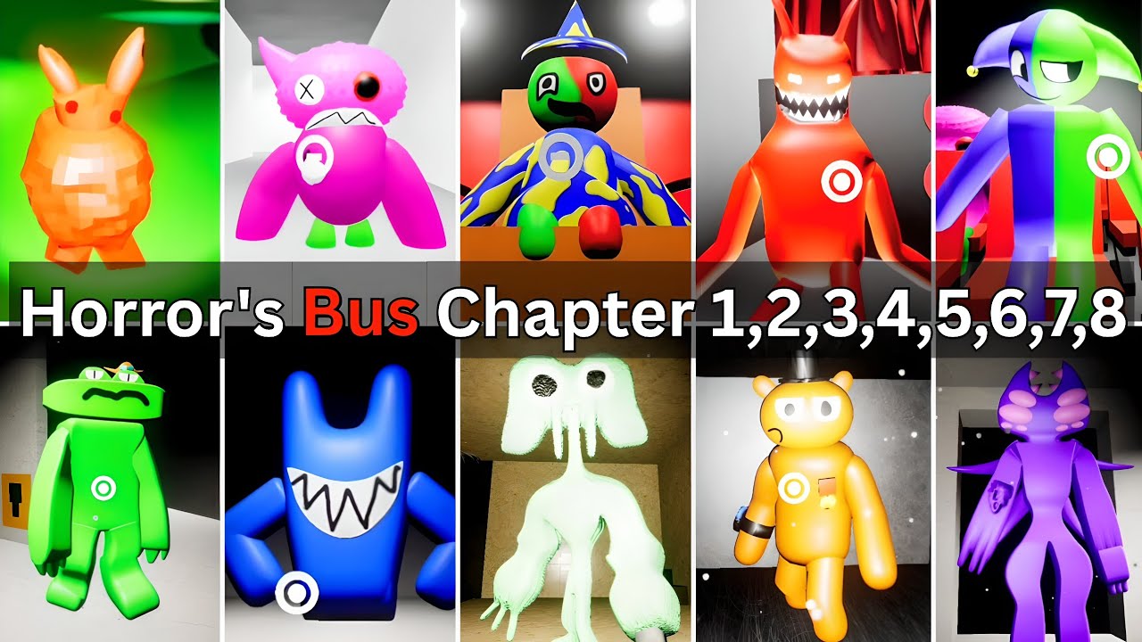 Horror's Bus Mobile - All Chapter 1,2,3,4,5,6,7,8 full gameplay 