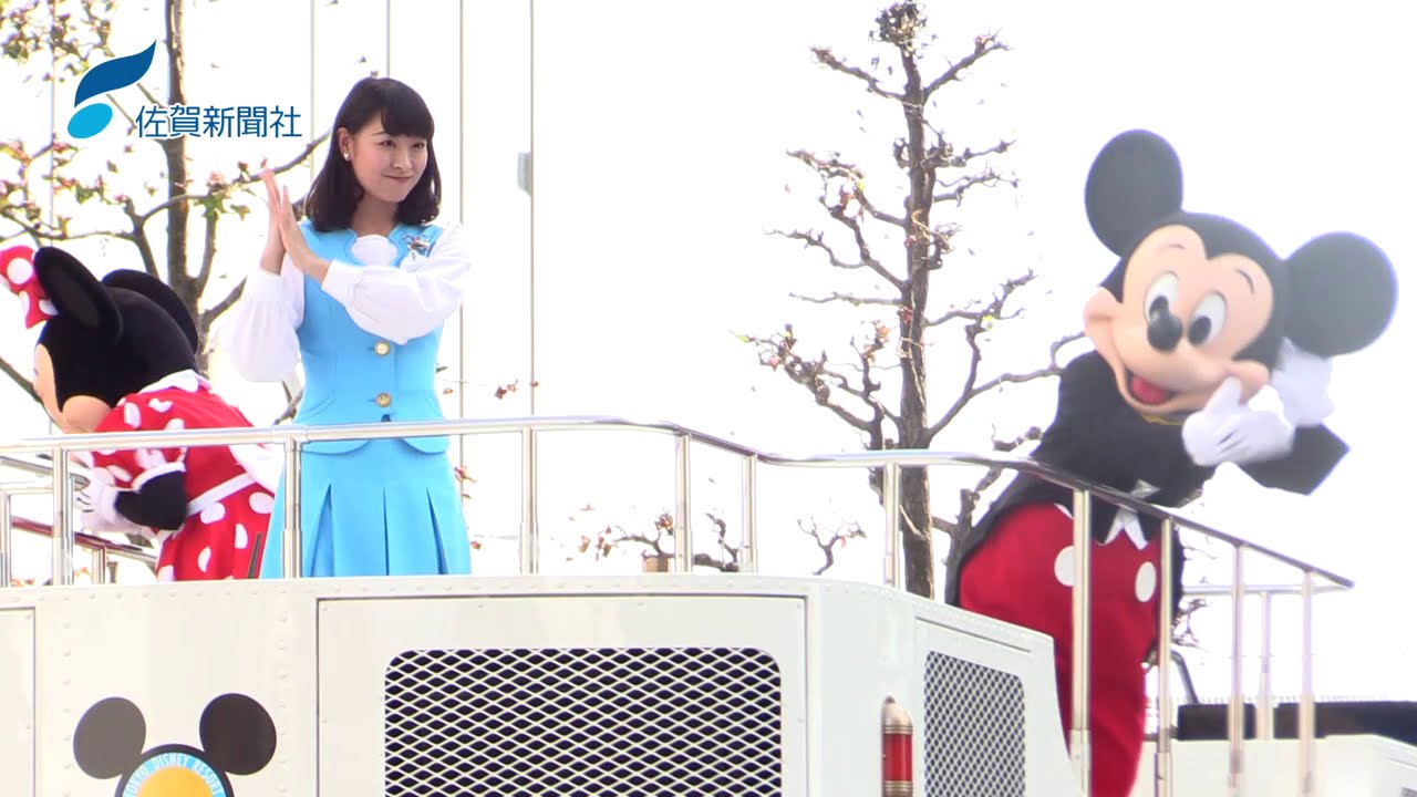「ミッキー！」大歓声　佐賀市でディズニーパレード