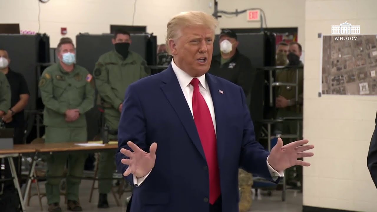 President Trump Tours the Emergency Operations Center