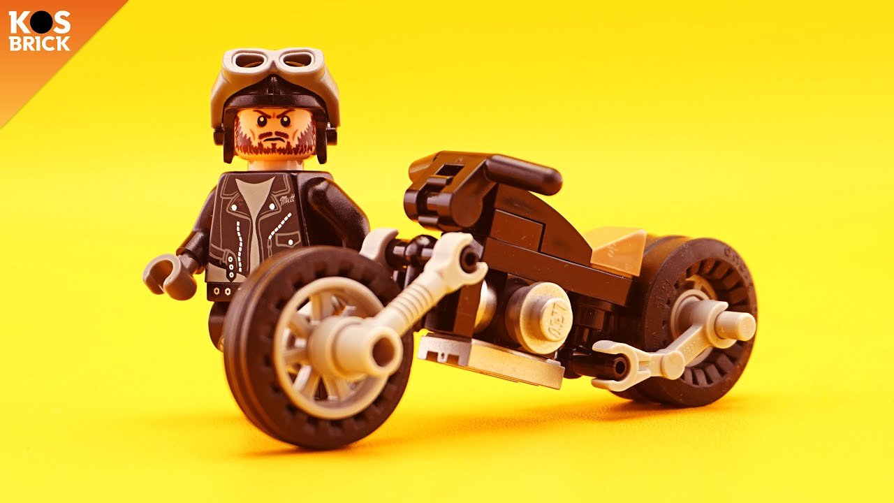 Lego Harley Motorbike / Chopper Motorcycle part 3 (Tutorial)