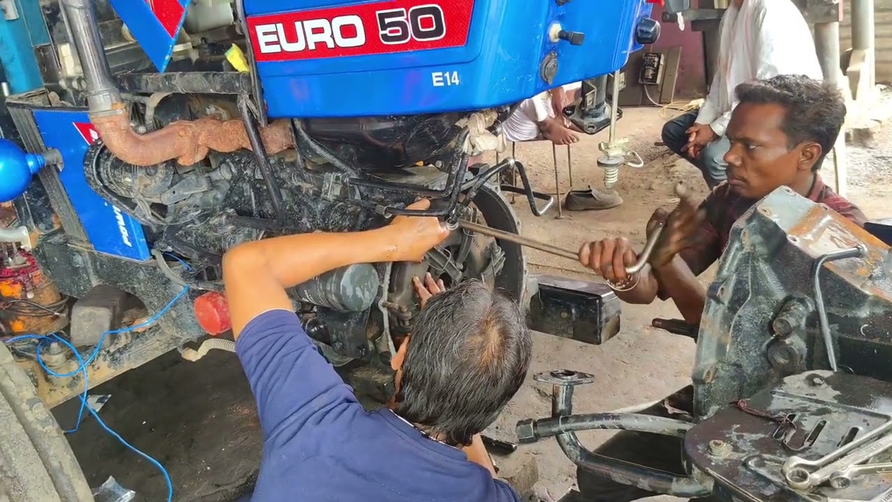 How to Change Gear Clutch plate Powertrac Tractor Euro 50 #powertrac