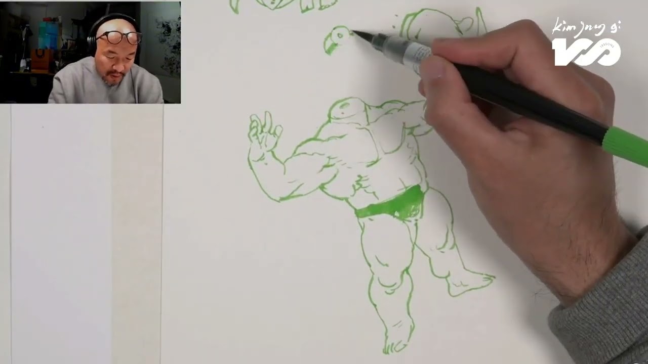 monster② #kimjunggi  #sketch #art  #drawing #painting #金政基100堂课#