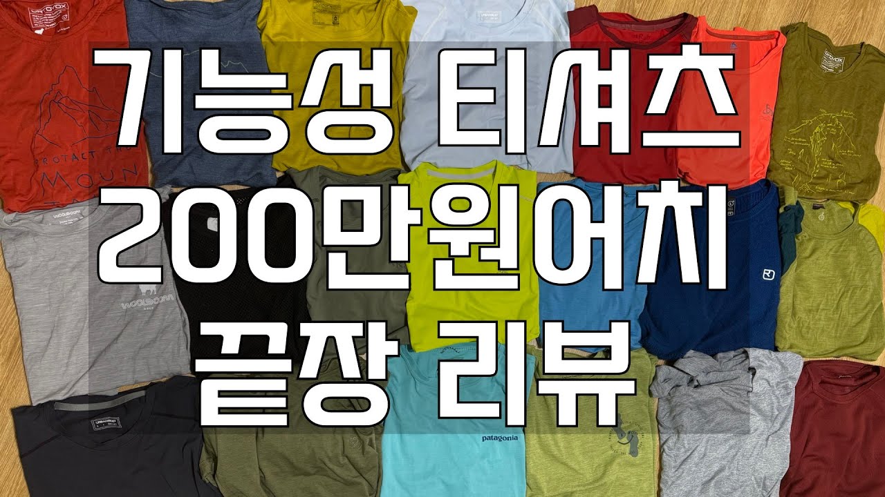 (광고X)200만원 쏟아부어 만든 기능성 티셔츠 완벽 가이드(아크테릭스, 파타고니아, 피엘라벤, 오들로)