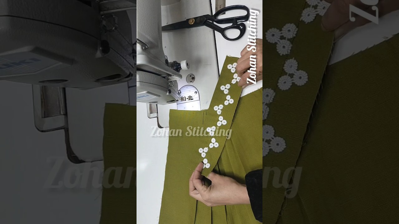 Amazing Lace Tricks| Latest Sleeves Design 2024 #shorts #sewinghacks #viral 🔥🔥😱