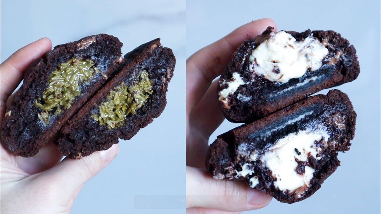 Печенье NY COOKIES 2 вкуса | Кукис с Дубайской начинкой и чизкейком | how to make dubai chocolate
