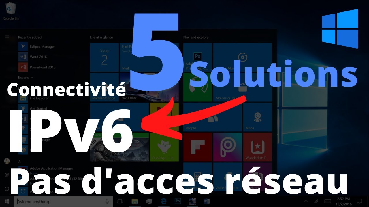 Connectivit&eacute; IPv6: pas d&rsquo;acc&egrave;s r&eacute;seau [R&eacute;solu]
