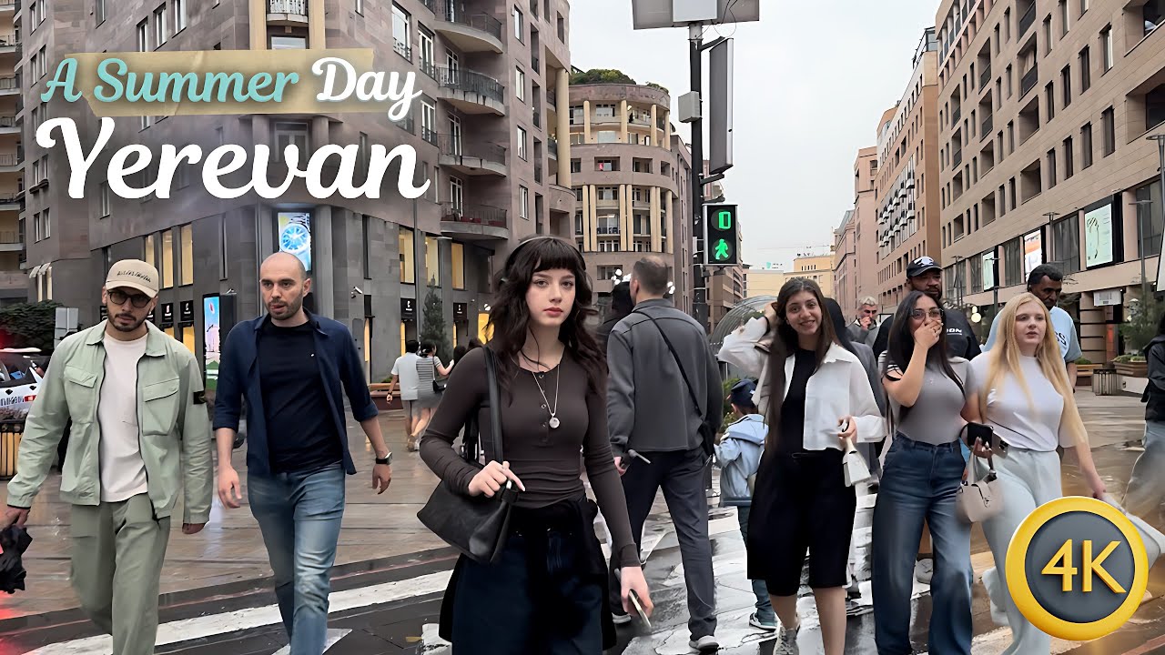 This Is How Beautiful Yerevan Looks After the Rain | Walking Tour Through a Wet Summer Day
