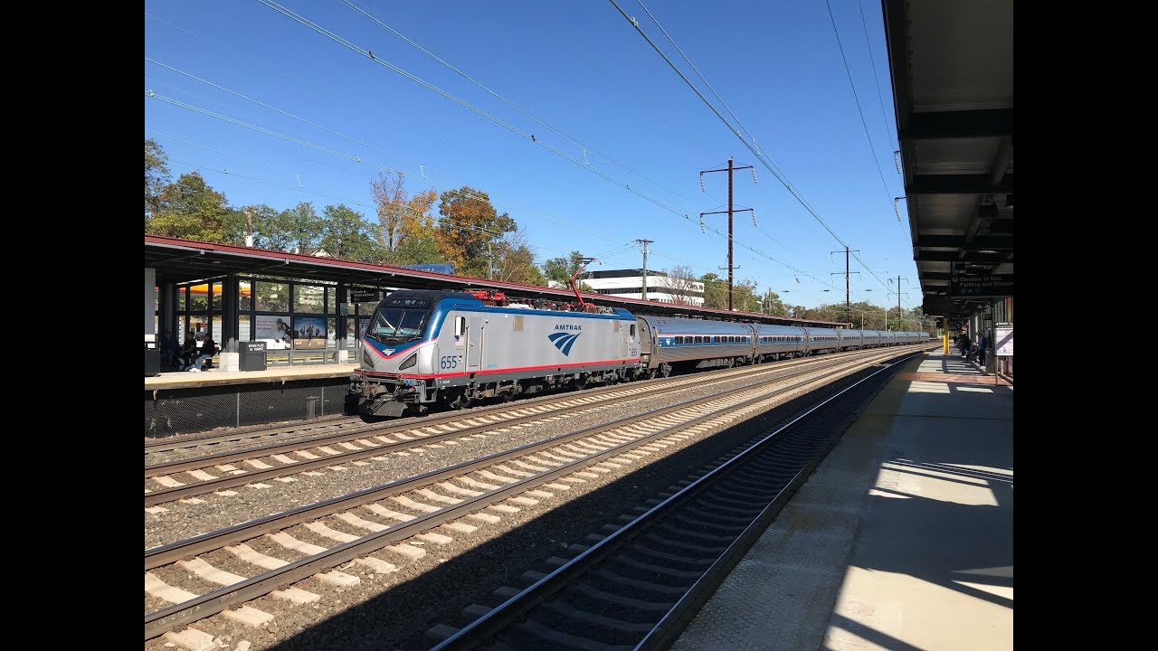 Amtrak Northeast Corridor Trains @ Metropark (10/21/19)